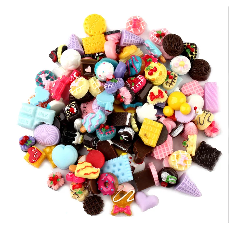 

CCINEE Cake Dessert Resin Multiple Styles Diy Resin Accessories DIY Craft Supplies