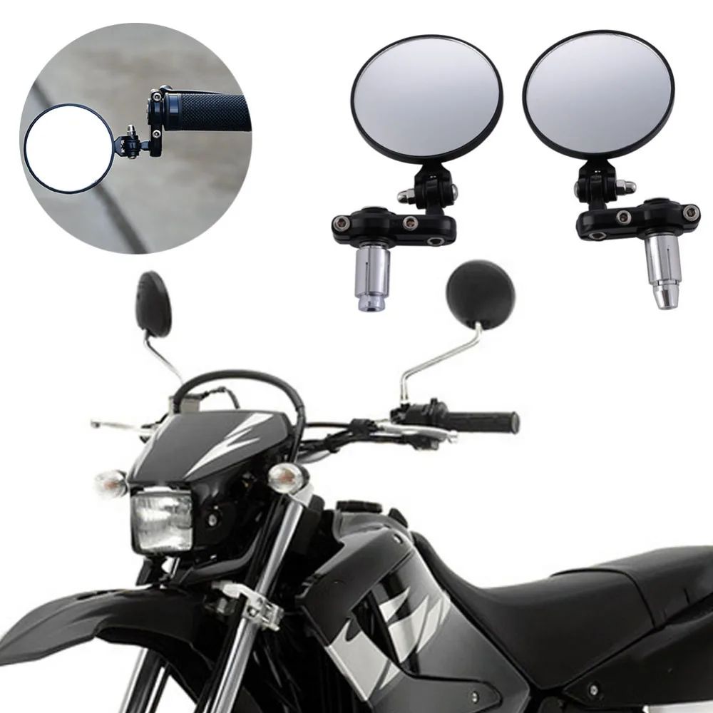 

New Arrival Universal Aluminum Alloy 78*78mm Black Motorcycle Foldable Rear View Mirrors for Harley ,for Suzuki, Sport Bike