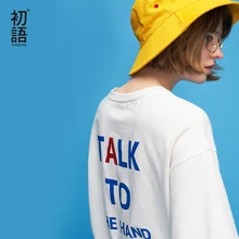 Toyouth новые летние Ulzzang с вышитой надписью шею Свободные Ins корейский стиль футболка женская