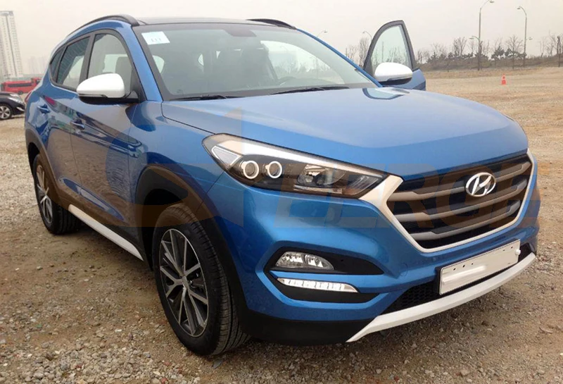 Для HYUNDAI TUCSON двойная проекционная фара отличное Ультра яркое освещение smd комплект светодиодов «глаза ангела» DRL