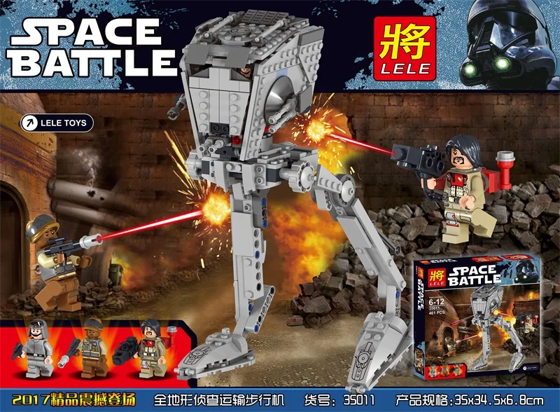 

New LELE 35011 Star War The Rogue One Imperial AT-ST Walker Set Building Blocks Bricks Educational Toys compatible Lepin 05066