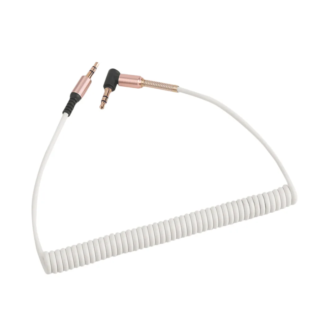 Universal Audio Cable 3.5mm Jack Male to Male Plug Stereo Audio AUX Cable with Metal Spring for Smartphone Universal Audio Cable 3.5mm Jack Male to Male Plug Stereo Audio AUX Cable with Metal Spring for Smartphone