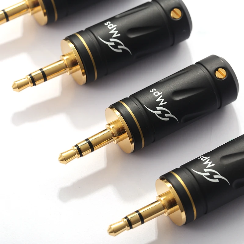 Hi Fi MPS Stegodon 3 полюса 5 мм аудио 24 К позолоченный AUX разъем коннектора jack стерео