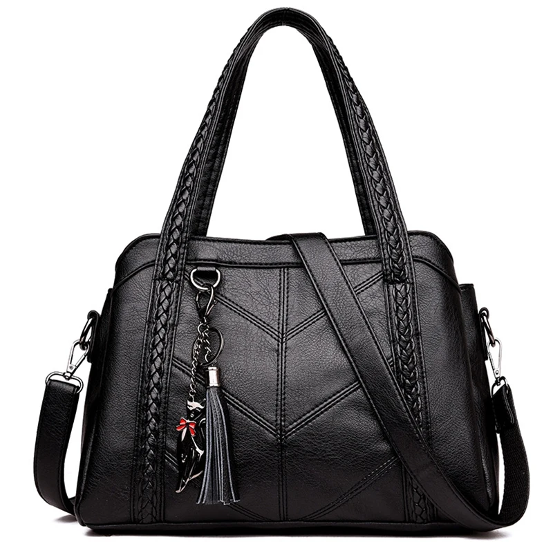 

Women Casual Tote Bag Female Handbag Large Big Shoulder Bag For Women Tote Ladies Vintage Genuine Crossbody Bag