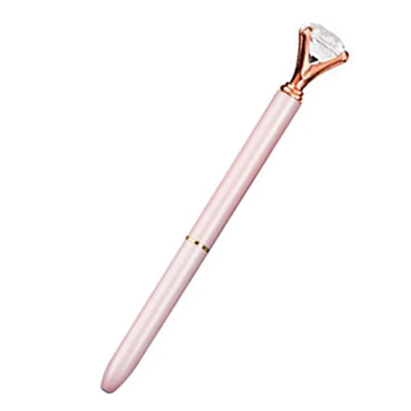 10 шт Персонализированные Свадебные сувениры металлический флеш-накопитель со стразами Выгравированный Кристалл шариковая ручка рекламный подарок - Цвет: light pink