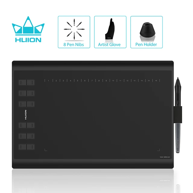 Best Price HUION H1060P Battery-free Graphic Tablet Tilt Function Digital Drawing Tablet with 8192 Pen Pressure and Free Glove Best Price HUION H1060P Battery-free Graphic Tablet Tilt Function Digital Drawing Tablet with 8192 Pen Pressure and Free Glove