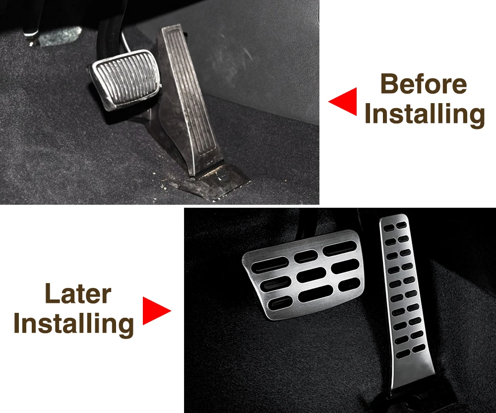 Non-Slip Car Gas Brake Pedals For Hyundai Sonata Tucson For Kia Optima Sportage Sorento Stinger Stainless Steel Pad Accessories car pedals