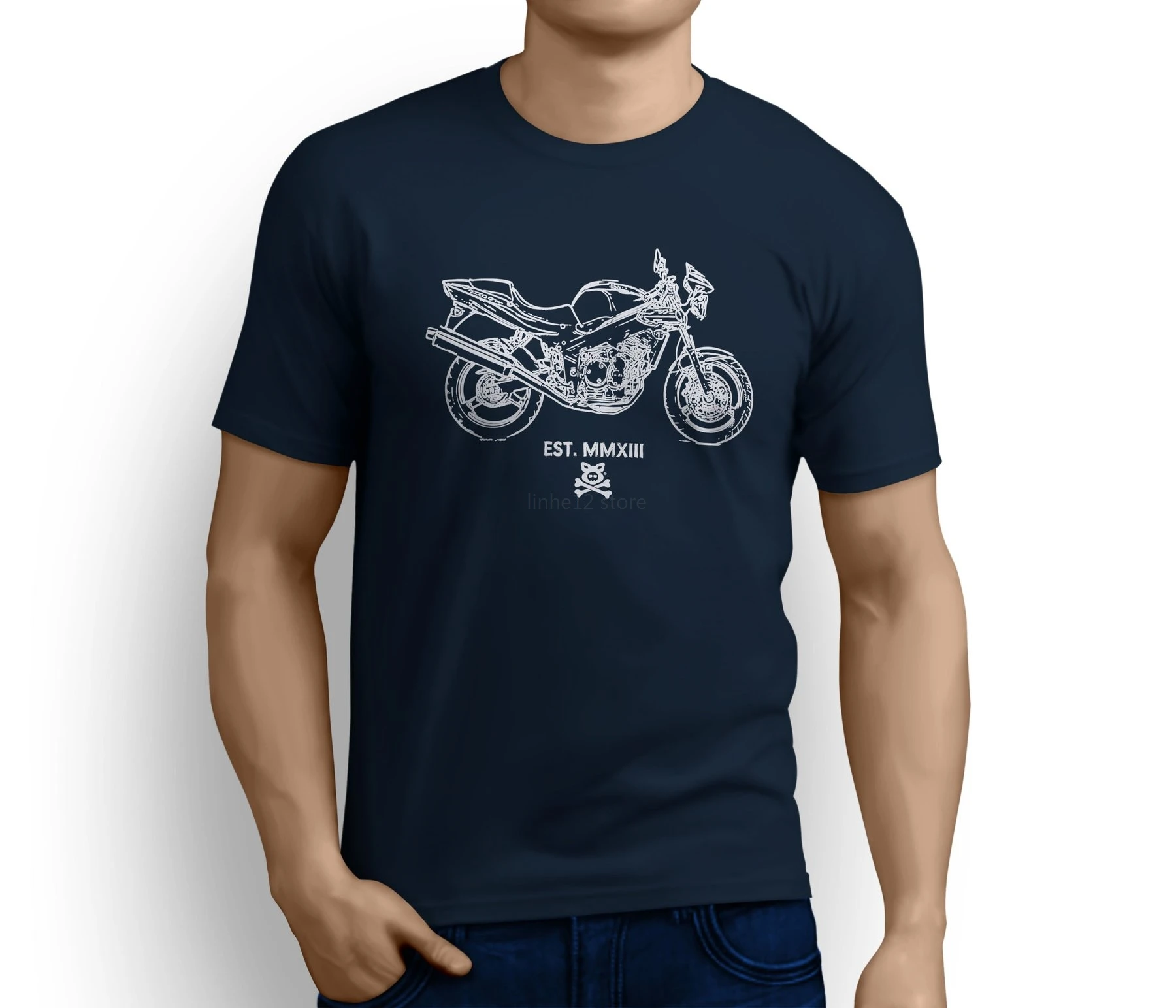 Triumph speed Four Inspired Motorbike Art T Shirt 2019 новая мужская футболка с коротким рукавом | Мужская