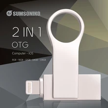 SUMSONIKO USB flash drive Stainless steel rotating pen drive customized gift memory stick 16gb 32gb 64gb U disk 2.0
