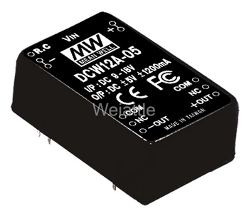 

MEAN WELL original DCW12A-05 5V 1200mA meanwell DCW12 5V 12W DC-DC Regulated Dual Output Converter