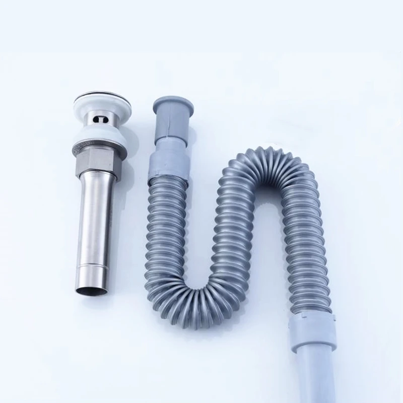 

Drains Bathroom Basin Drain Stainless Steel Basin Waste Pop Up Waste Vanity Vessel basin sink stopper With Overflow Hole