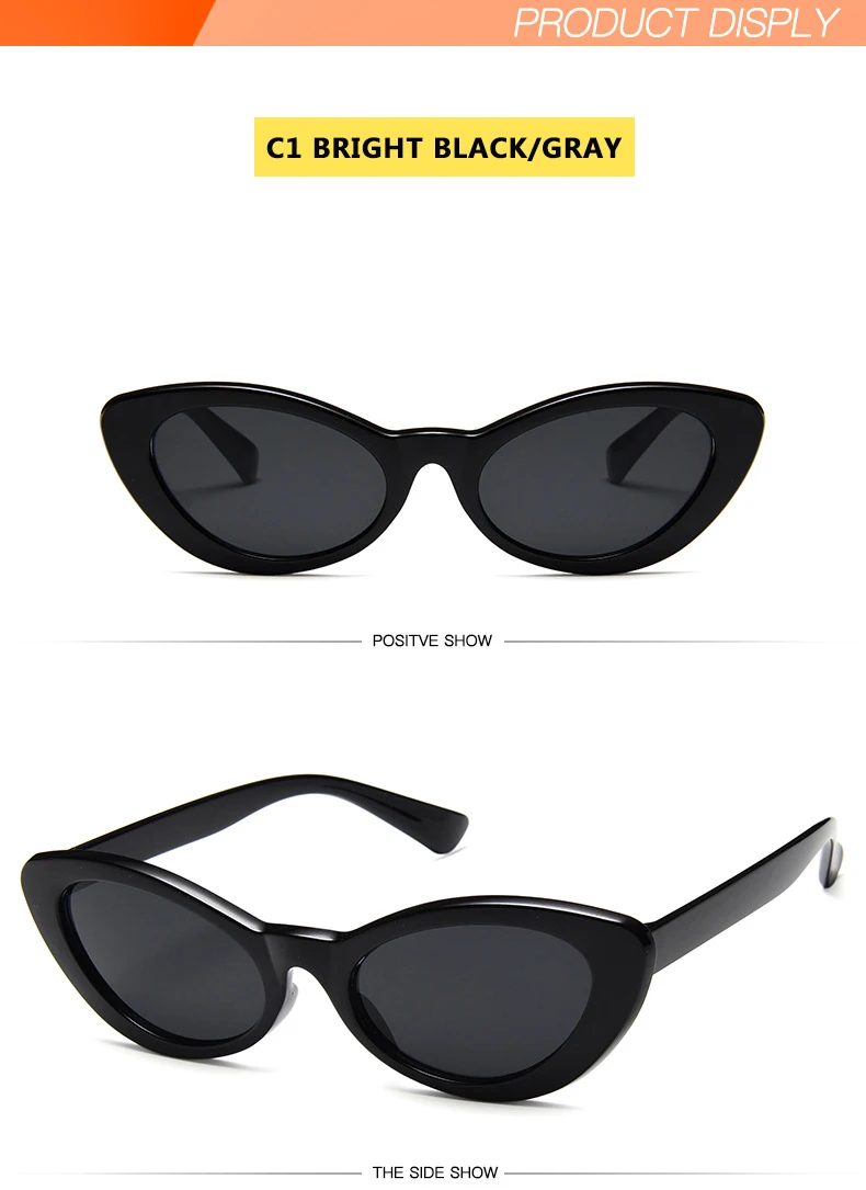 Punk ombre femmes mode lunettes de soleil marque Designer femme rétro lunettes triangulaires oculos feminino lunettes de soleil Sexy Gafas_voghion.com