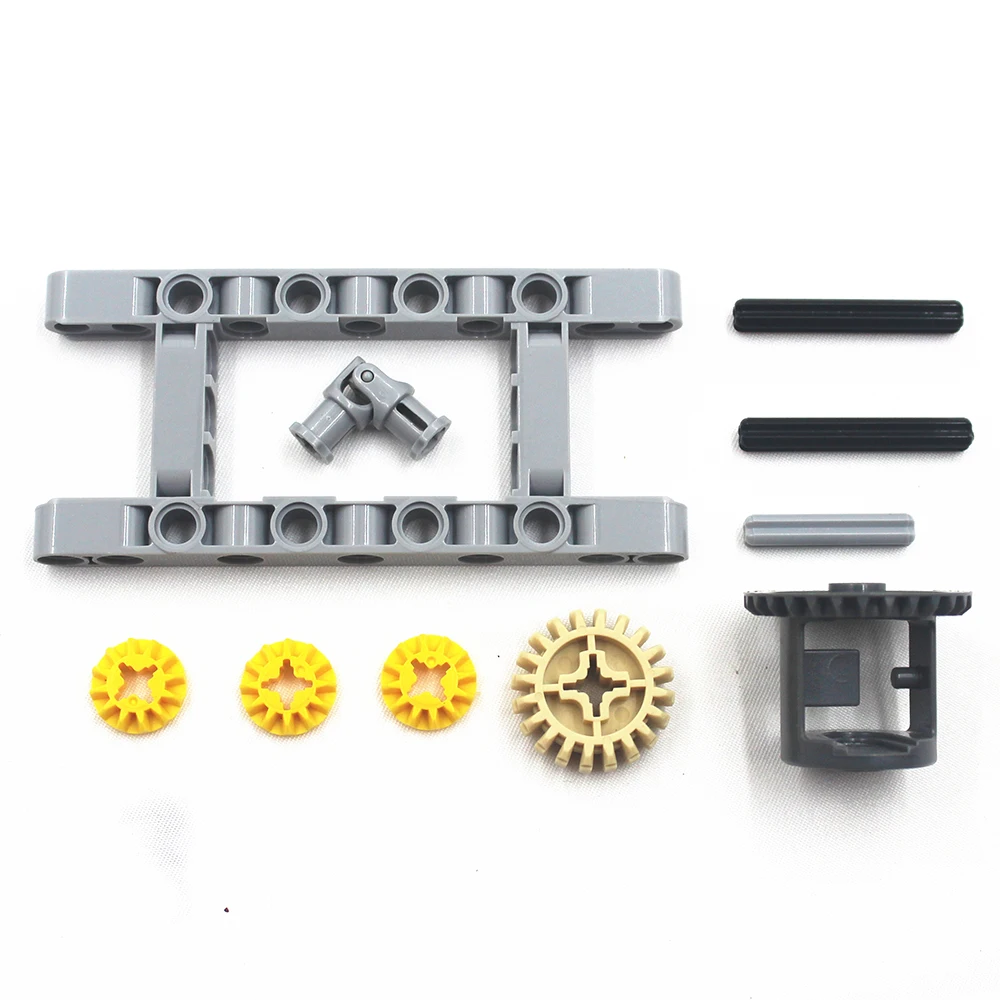 MOC blocks Technic Parts 1SET Technic FRAMED DIFFERENTIAL GEAR SET Kit Pack Chassis Part Chassis Part Compatible With Lego
