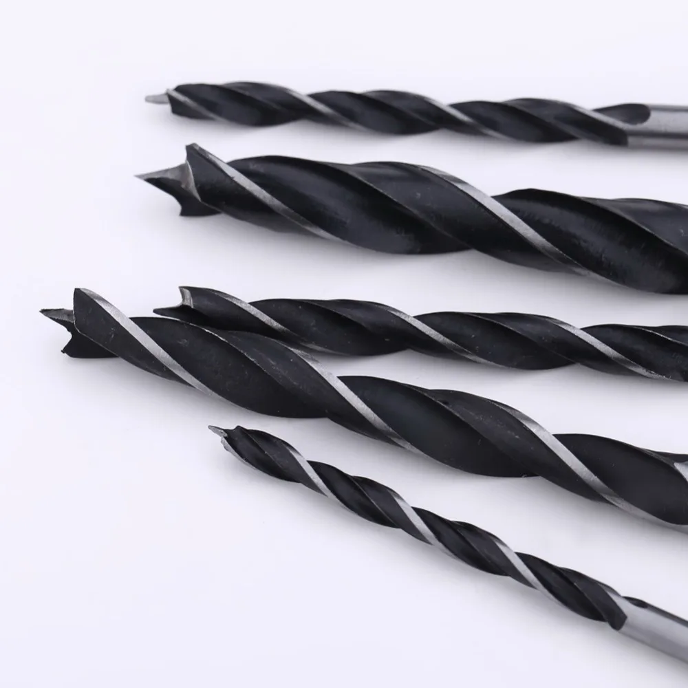 5PCS 1/4 Hex Shank Wood HCS Rustproof Woodworking Drill Hexagonal Shank Drill Bit Set 4mm 5mm 6mm 8mm 10mm Change Metal Tools 5PCS 1/4 Hex Shank Wood HCS Rustproof Woodworking Drill Hexagonal Shank Drill Bit Set 4mm 5mm 6mm 8mm 10mm Change Metal Tools