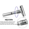 YINTAL Adjustable Safety Razor Double Edge Classic Men Shaving Mild to Aggressive 1-6 File Hair Removal Shaver it with 5 Blades ► Photo 2/6