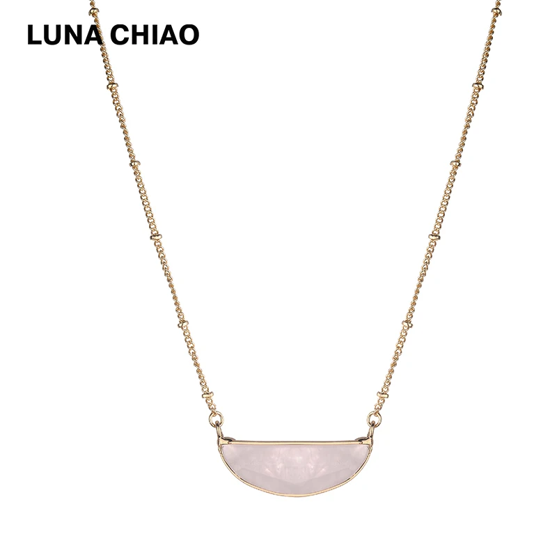 Женская золотистая цепочка LUNA CHIAO лето 2018|Ожерелья с подвеской| |