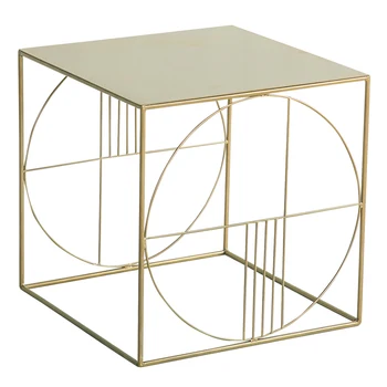 

Bedside table wrought iron side simple modern coffee table Nordic sofa side cabinet corner small square table side table