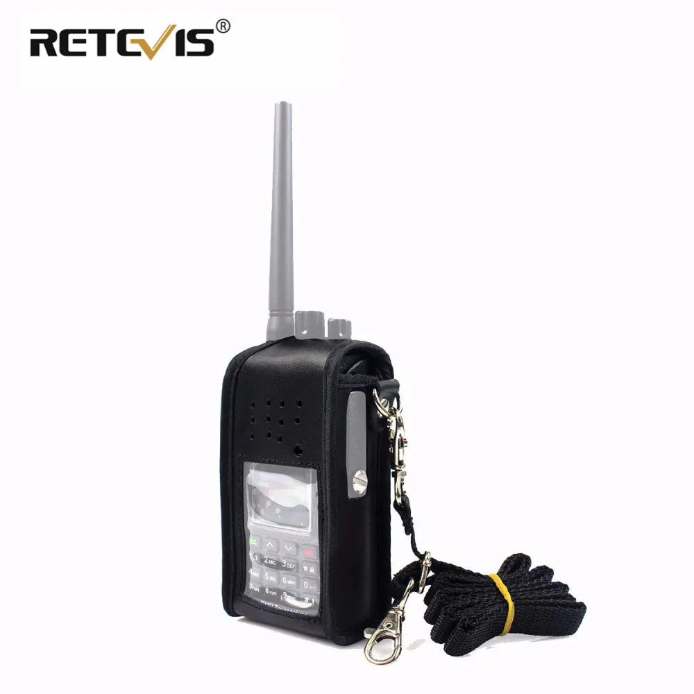 Черный кожаный чехол для рации Retevis RT8 RT81 для TYT MD-390 MD390 чехол для цифровой рации J9115H