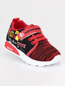 

Sneakers with lights baby-black/red