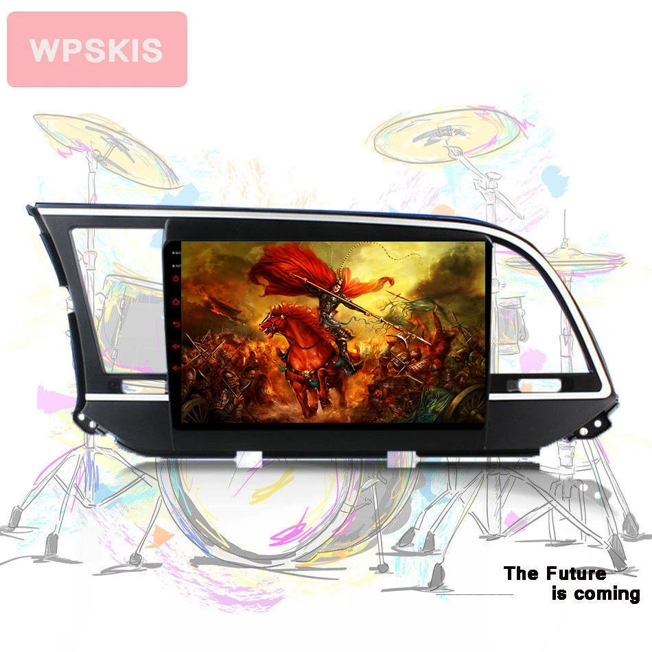 9inch in dash car video audio a/v multimedia headunit gps navi monitor Android 10.0 for HYUNDAI ELANTRA dab mirror swc