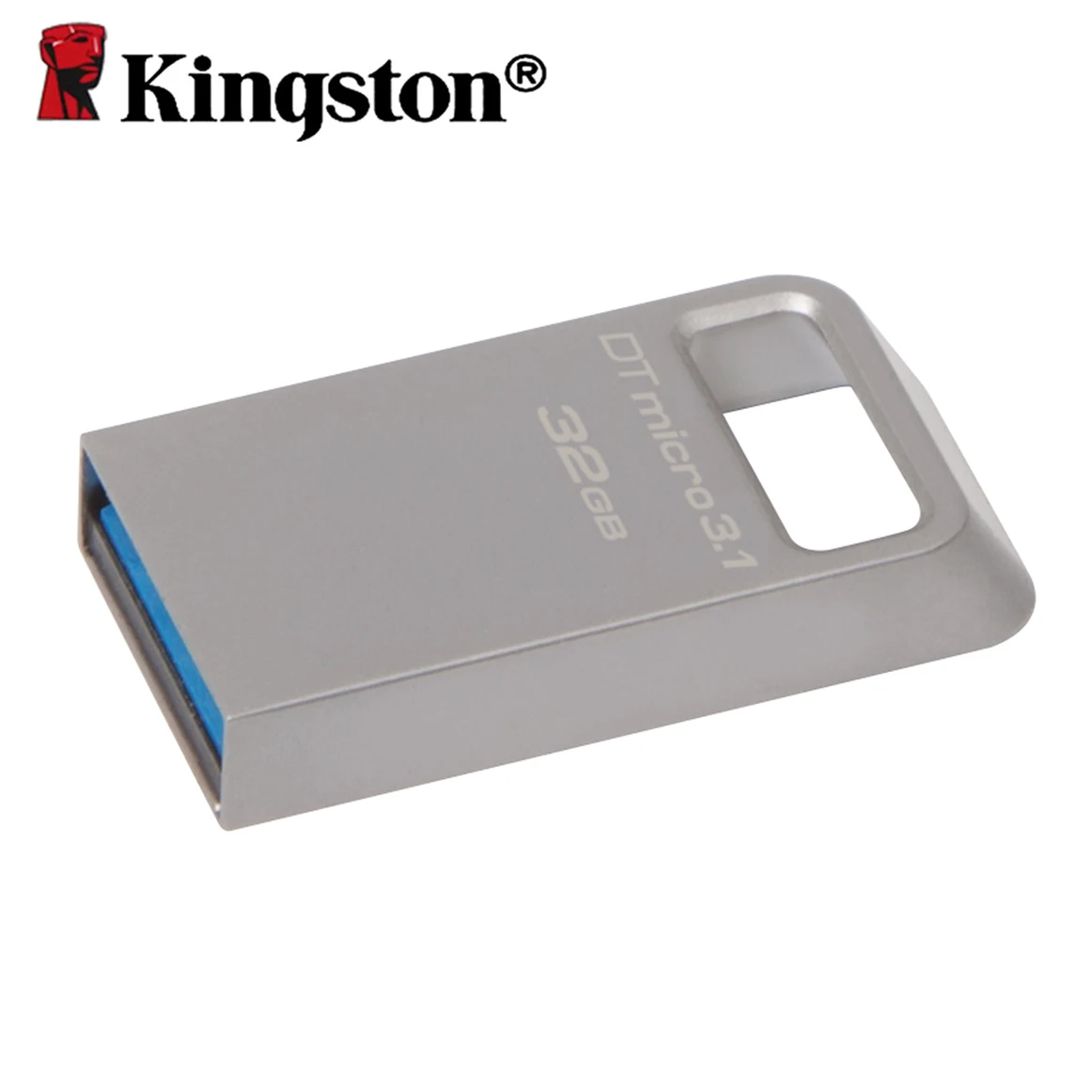 Goedkoop Kingston mini usb 3.1 metalen zilveren ring 32 gb usb flash disk memoria sleutel caneta USB 3.0 Portable Storage Stick