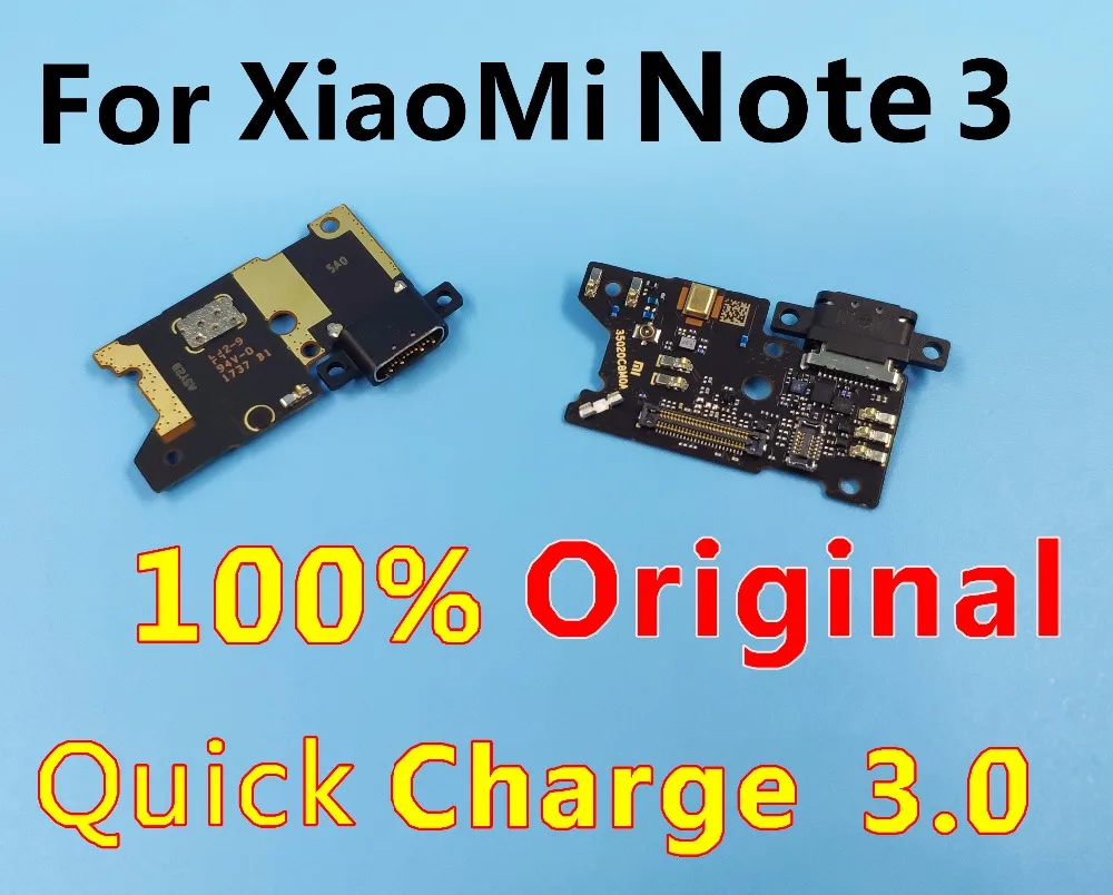 

100%OriginalFor Xiaomi Note 3 USB Charging Port Charger Board Flex Cable For Xiaomi Note 3 Dock Plug Connector Replacement Parts