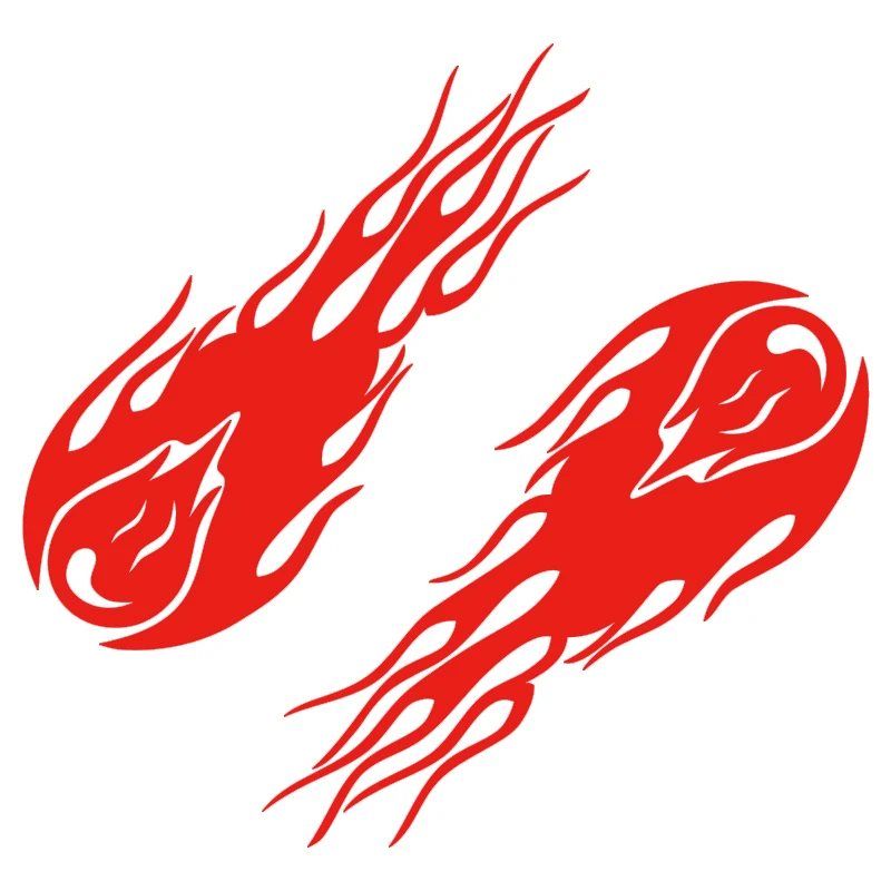 

2pcs Set Car Flames Racing Tribal Hood Fender Decals Fashion Personality Creative Vinyl Truck Sticker