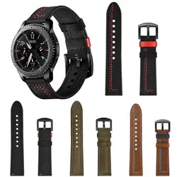 Мужские кожаные часы сменный Браслет для часов Ремешок для samsung gear S3 для Ticwatch Смарт Браслет аксессуары браслеты ремни