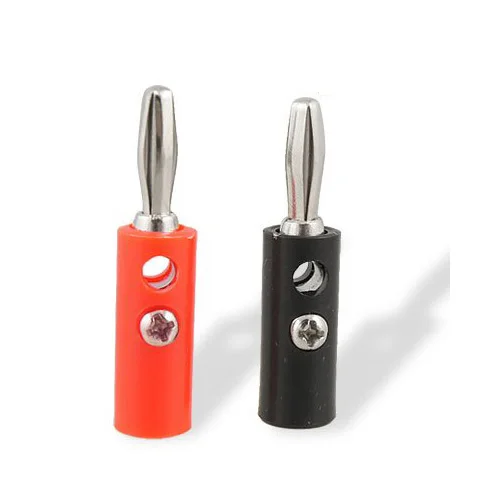 

2015 Hot New 20Pcs Practical Plastic Silver Plated Connector Audio Banana Speaker Plug