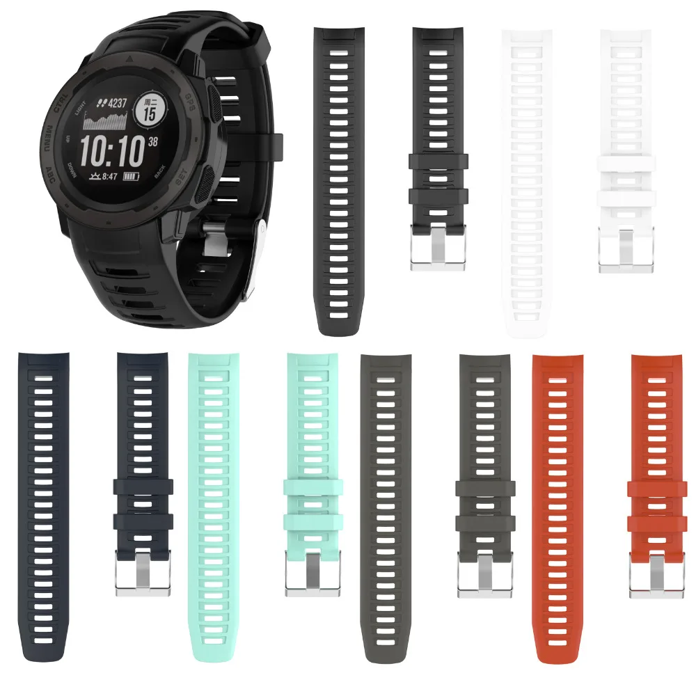 Ремешок XBERSTAR для наручных часов мягкий силиконовый браслет Garmin
