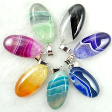 Натуральный камень бразильский Агаты кристалл кварца бирюза lapis тигровый глаз кулон для diy ювелирных изделий ожерелье аксессуары