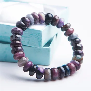 

Natural Genuine Purple Sugilite Gems Stone Abacus Bead Stretch Fitness Crystal Natural Stone Bracelet Woman Men Sugilite AAAAAA