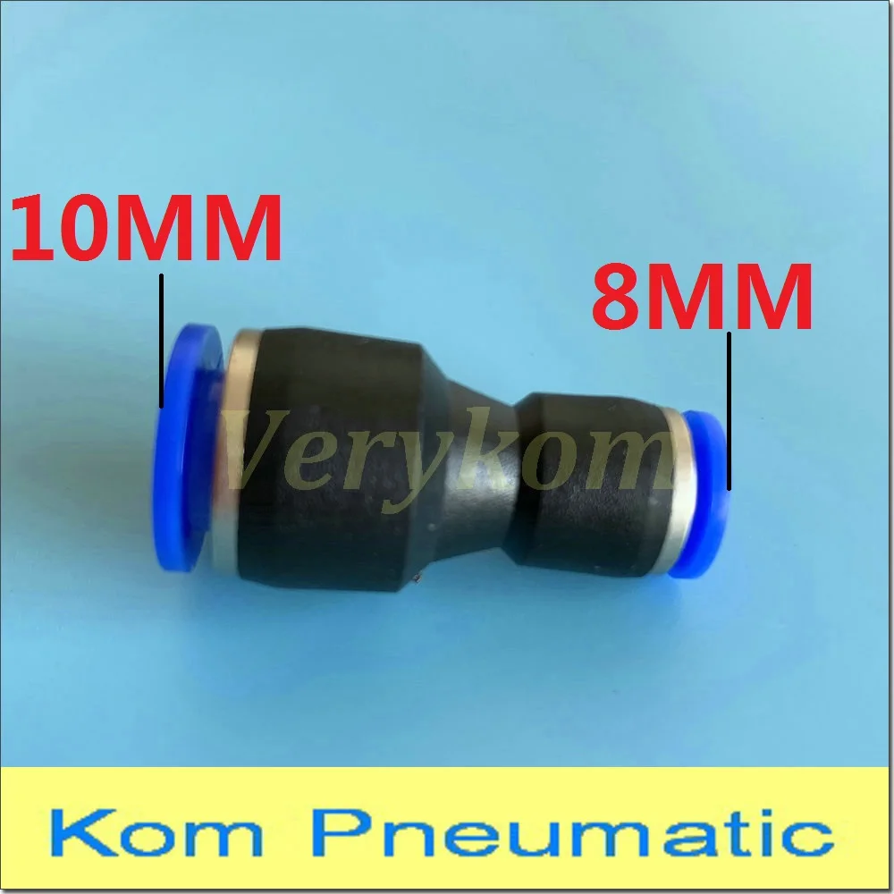 5X 3//8/" 10 mm Pneumatic Equal Cross Union Push In Fitting Quick Connect Air Tube