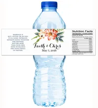 48x Personalized Water Bottle Labels Wedding Decorations Favors Gifts Tags Personalised Candy Stickers Customized Family Name