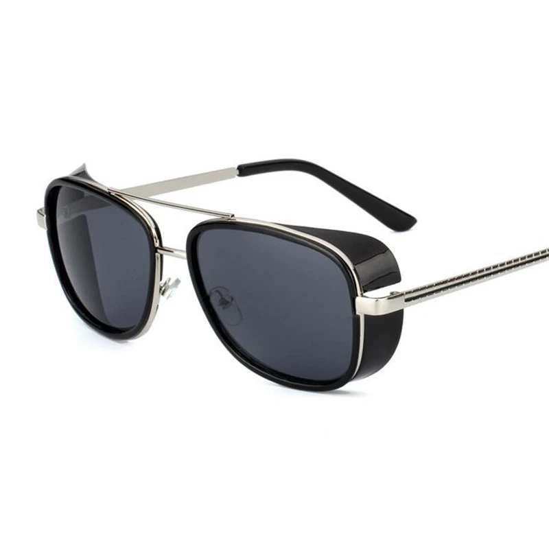 

ZXTREE Brand Designer Square Sunglasses Men Unisex Sun glasses Vintage Punk Superstar Fashion Glasses Iron Man Oculos UV400 Z317