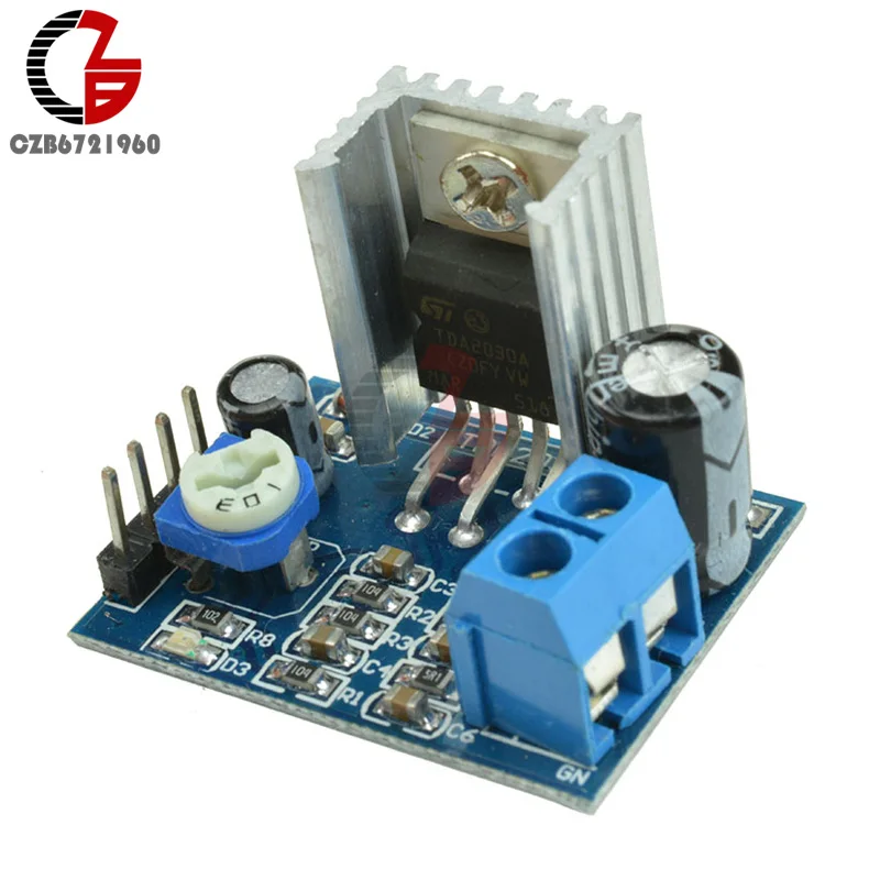 

DIY Kit Parts 6-12V 18W Single Power Supply Audio Amplifier Board Module TDA2030A AMP Module TDA2030