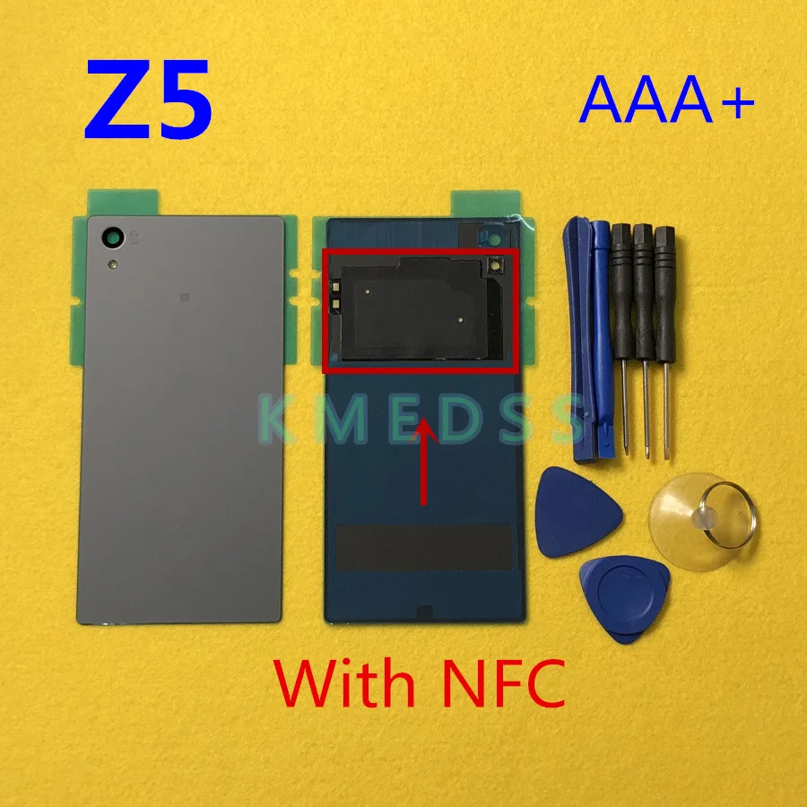 

Original Housing Rear Back Battery Door Cover Case With NFC For Sony Xperia Z5 E6603 E6653 E6633 E6683 Replacement + tools