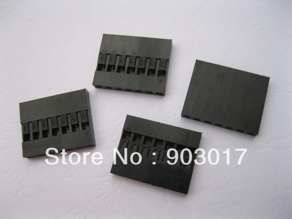 500 pcs Jumper Wire Female Housing 7 Pin Connector Pitch 2.54mm Black Color | Обустройство дома