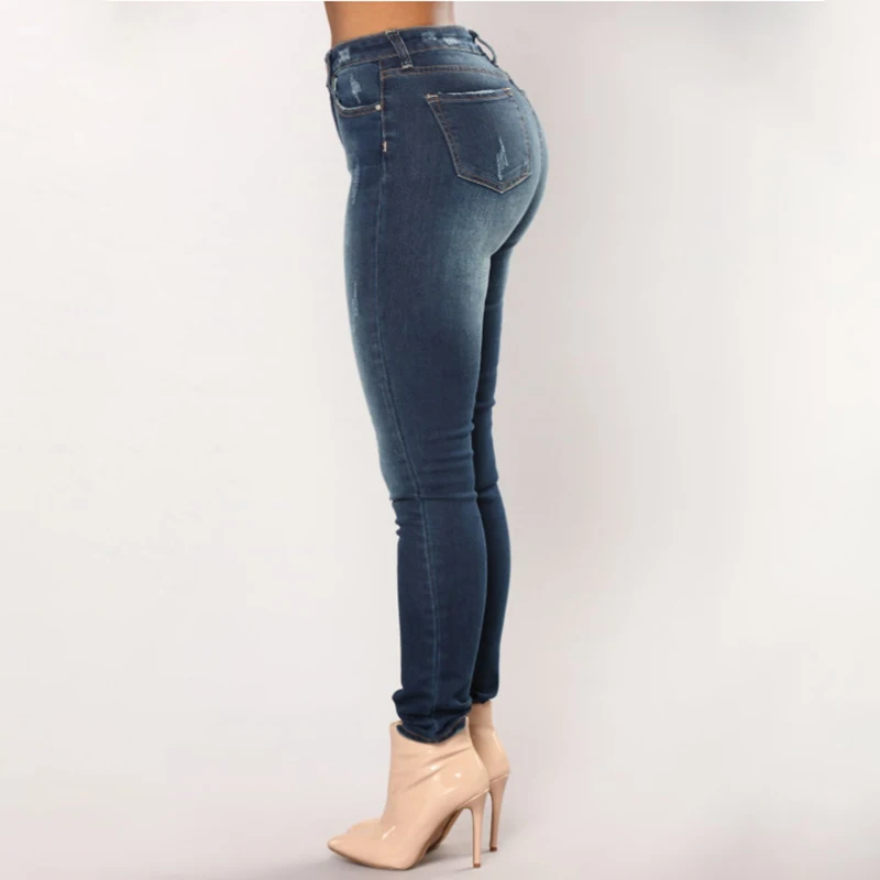 Plus Size Women Jeans Feminino Casual Push Up Denim Jeans Strech High Waist Skinny Pants Slim Fit Bodycon Trousers New