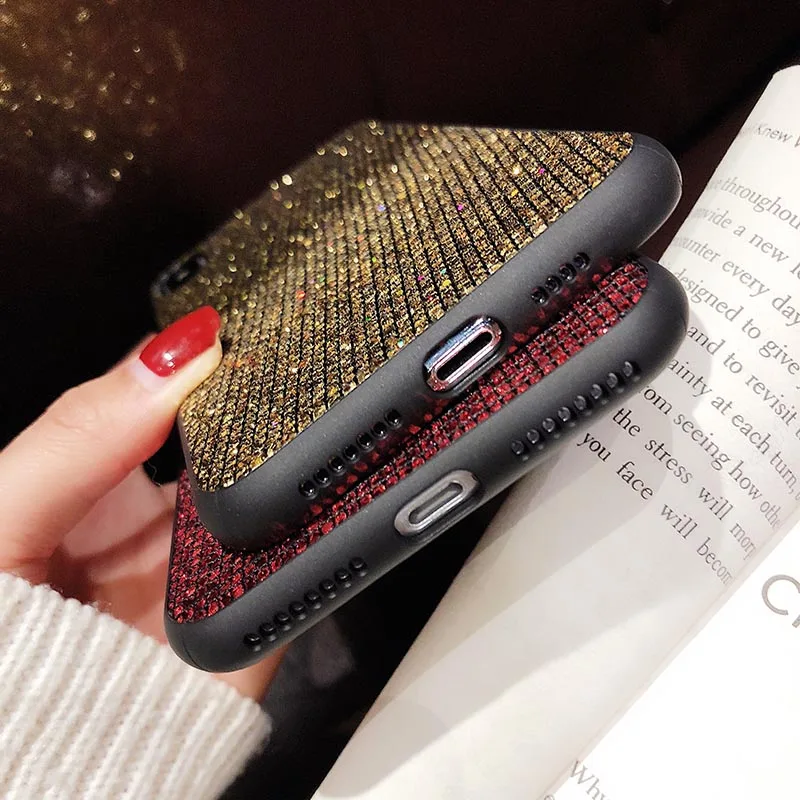 Luxury Glitter Phone Case For Xiaomi 9 8 SE lite Mi 5X 6X Bling Sequins Shiny Back Cover For Xiaomi Mi A1 A2 Mix 2S 3 Case Coque