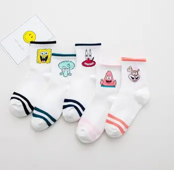 

Fashion Cartoon Character Cute Short Socks Women Harajuku Cute Patterend Cozy Ankle Socks Streetwear vintage Funny Socks Female