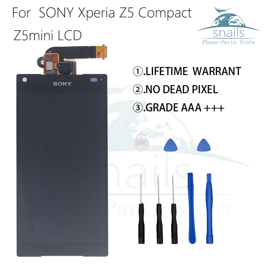 

Original For SONY Xperia Z5 Compact LCD Display Touch Screen Digitizer Assembly For Sony Z5 Mini E5823 E5803 Display Screen LCD