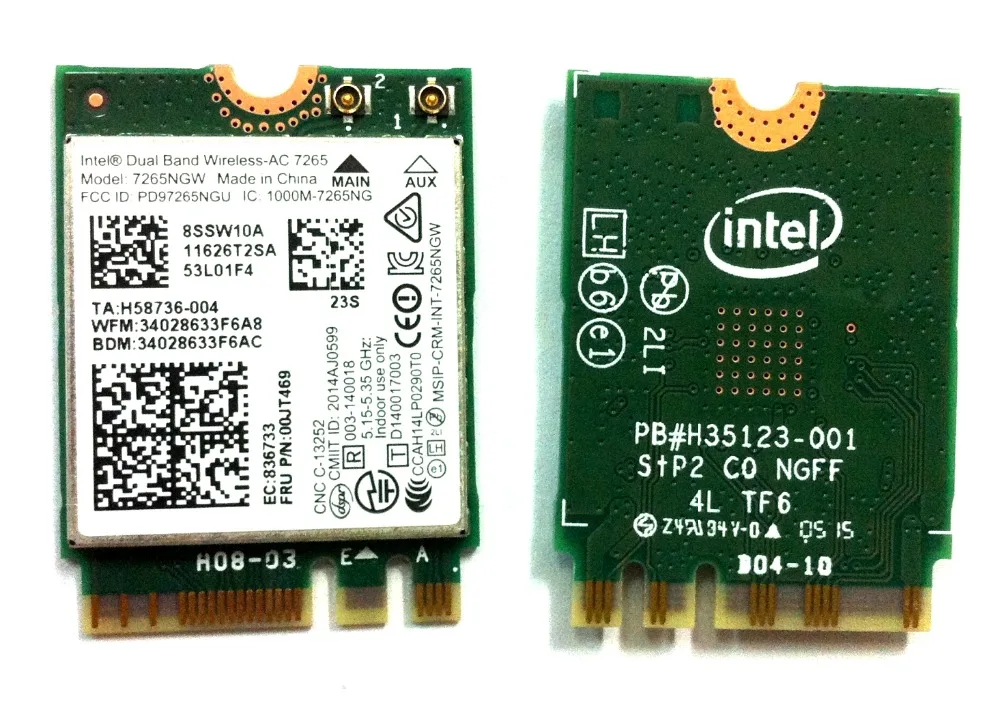 intel dual band wireless ac 7265 windows 10