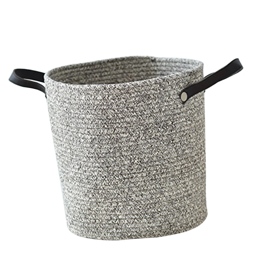 Large Cotton Rope Basket Woven Storage Basket Baby Bins for Diapers Laundry Organization Toys Towels Storage Container