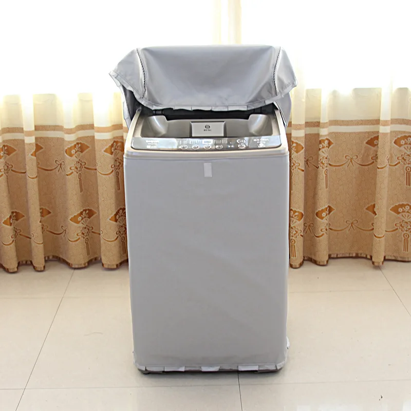 

Silver Coating Sunscreen Protective Above Opening Waterproof Washing Machine Cover For Home Polyester Dustproof Case