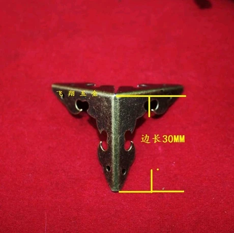 30 мм Ngau Тау Кок деревянный античный Железный кружевной мешок угол защиты деревянные углы четыре угла уголок для упаковки