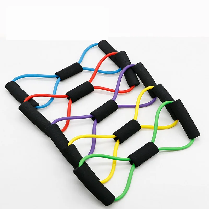 

New pattern 8 Shaped Resistance Bands Fitness Sports Rubber Elastic Rubber Loops Latex Pull Rope Band Yoga Pilates Fitness Belt