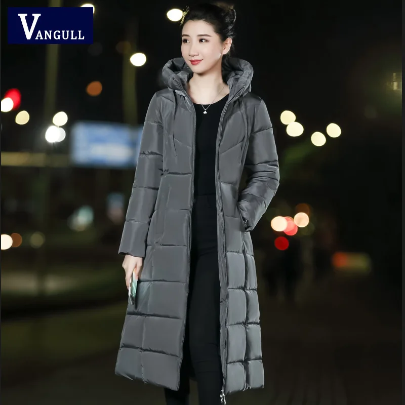 Женское зимнее теплое пальто с капюшоном размера плюс 6XL, приталенная Базовая куртка с хлопковой подкладкой, женская верхняя одежда средней длины, casaco feminina, новинка