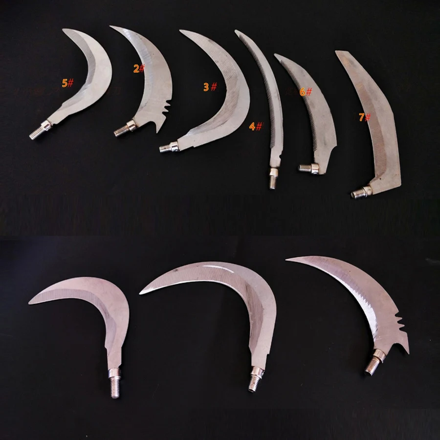 New Fishing Fish Mowing Sickle 8mm Thread