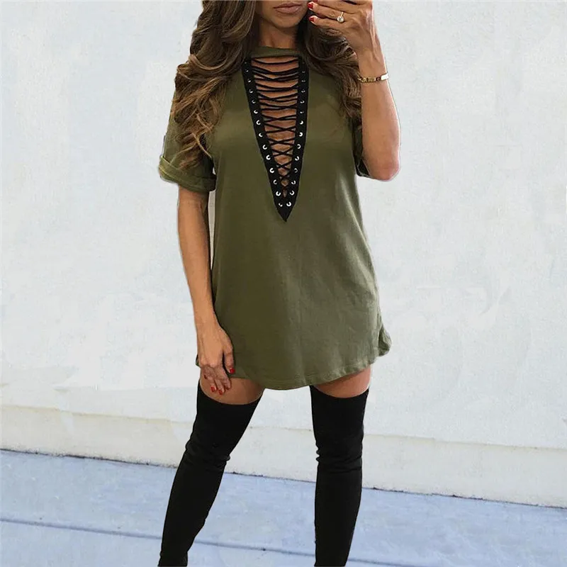 11-colors-2017-summer-women-t-shirt-mini-tie-up-dress-black-white-bodycon-sexy-club